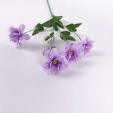 6 Heads Artificial Camellia Spray 60cmH in Purple